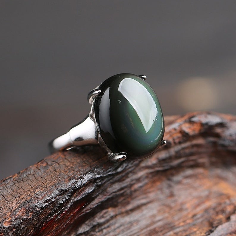 Obsidian on sale ring womens