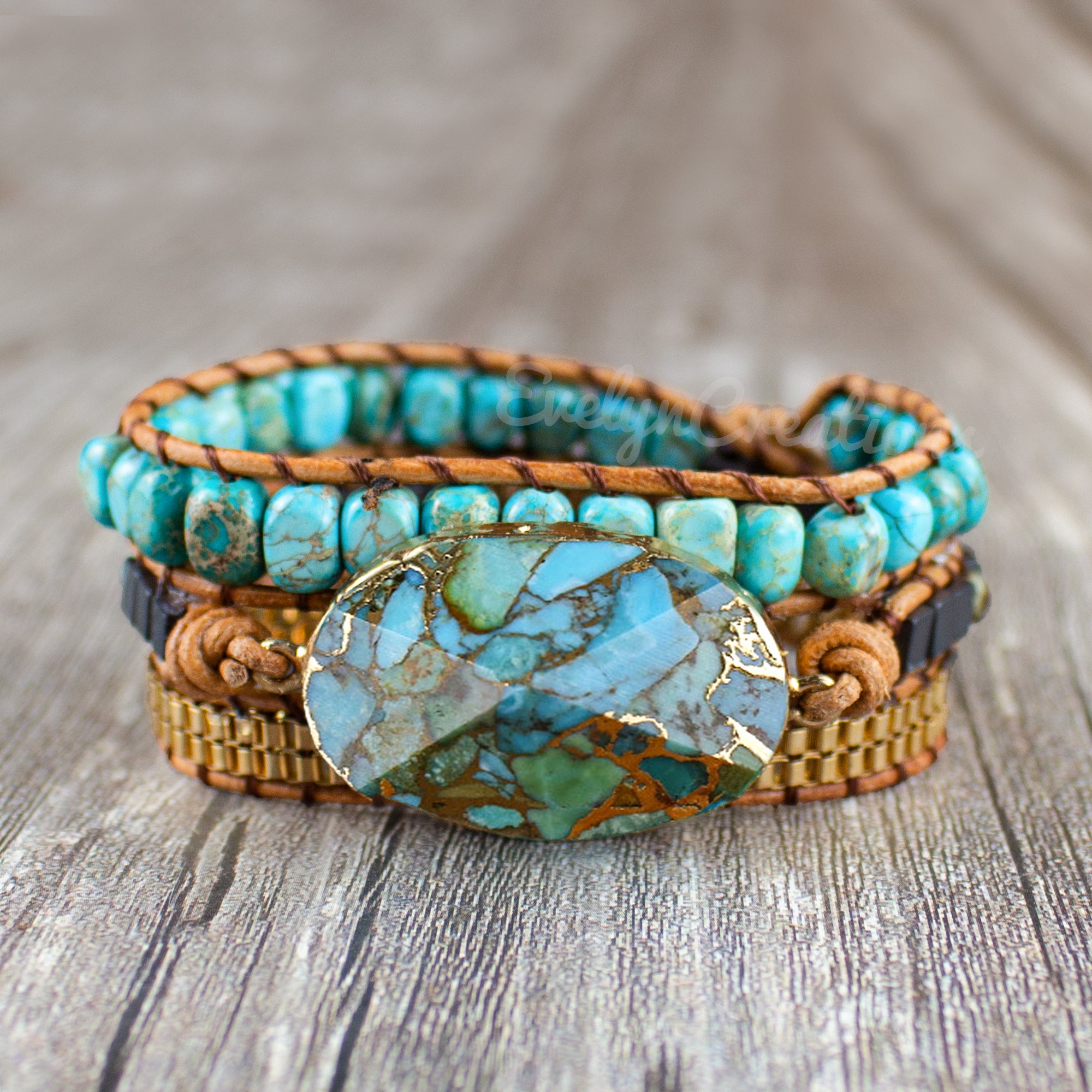 African Turquoise Bracelet — ZAVIA